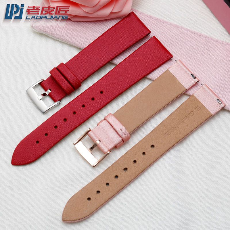 CARTIER 10/20✈Phù Hợp Dây Đeo Đồng Hồ Bằng Da 16 18mm Cho Nữ