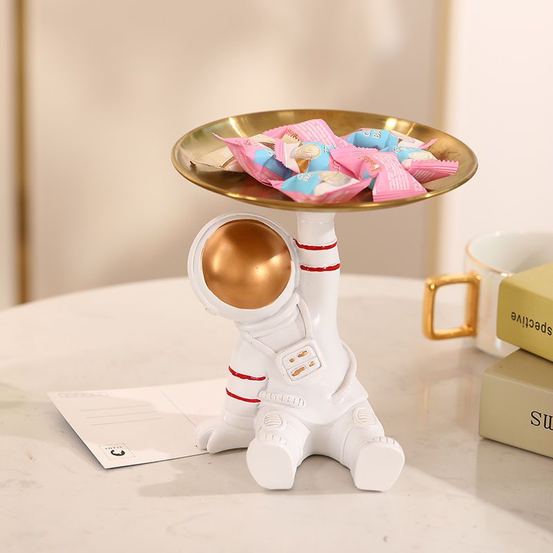 Hàng Có Sẵn Giao Hàng Nhanh Khay Đựng Đồ Trang Trí Phòng Khách Hình Phi Hành Gia Phong Cách Mới