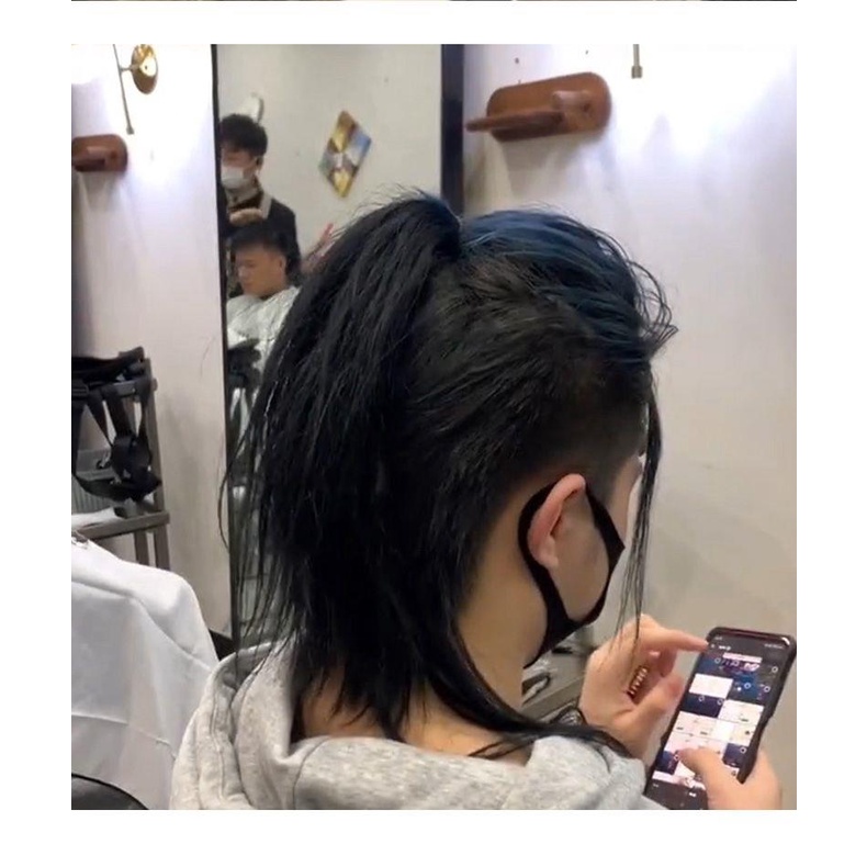 Tóc Giả samurai Dài Vô Hình Phong Cách Hàn Quốc Cho Nam Giới