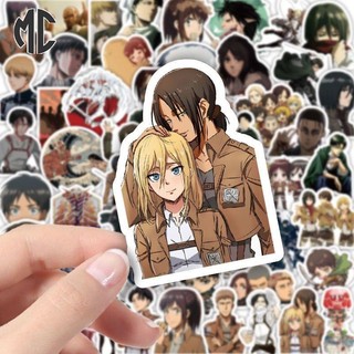 Set 60 Sticker Dán Trang Trí Điện Thoại Hình attack on titan eren jaeger carla mikasa ackerman armin arlert attack on titan