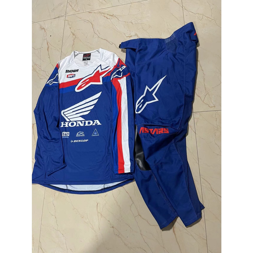 Áo Thun Đua Xe Tay Dài honda jersey Cho Nam