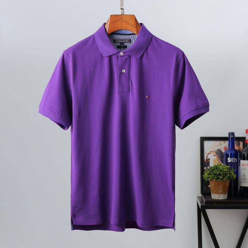 Tommy  Áo polo Mùa Hè 2023 Tay Ngắn Dáng Ôm Phong Cách Hàn Quốc Hợp Thời Trang Cho Nam