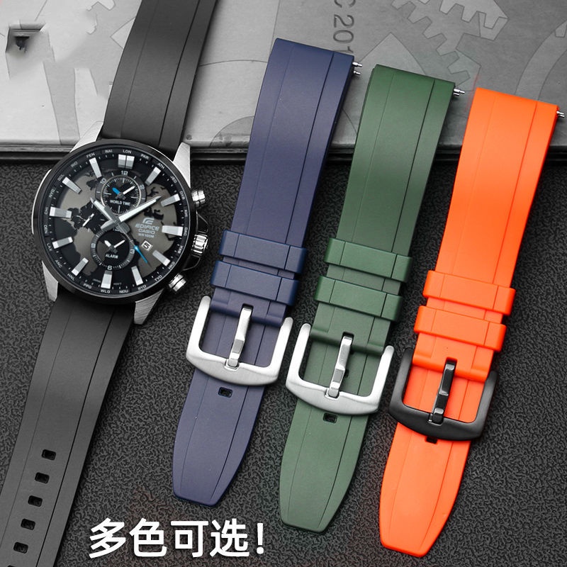 10/20✈Phù Hợp Dây Đeo Bằng silicone 22mm Cho Đồng Hồ casio Eb-303l / 303d eqb-501 efs-s500