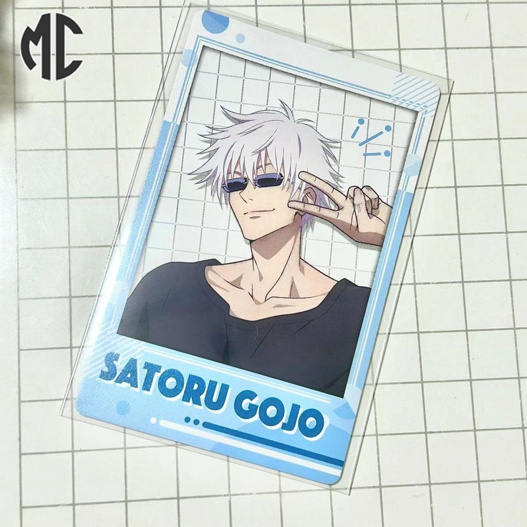 Thẻ ảnh MARK COURT hình nhân vật jujutsu kaisen geto suguru satoru gojo zenin maki bằng acrylic