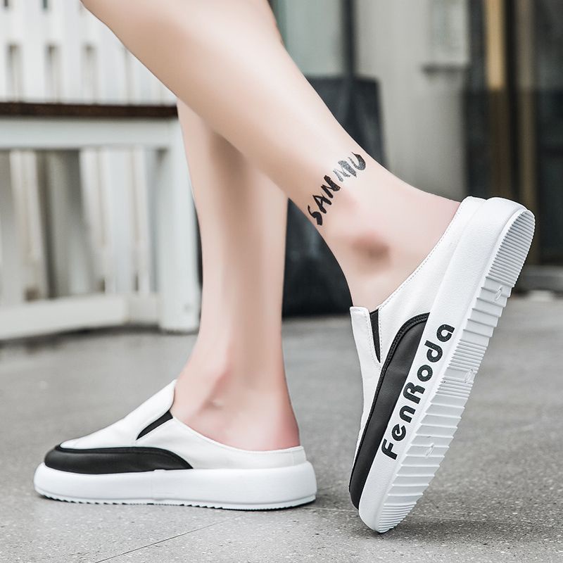 Mới Giày Lười Hở Ngón Thoáng Khí Thời Trang Mùa Hè Cho Nam