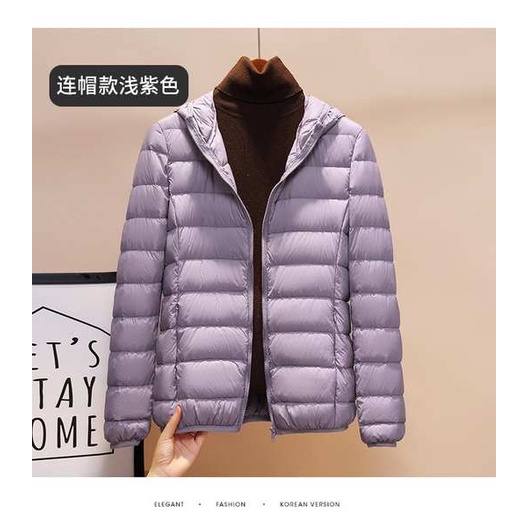 Uniqlo Áo Khoác Phao Siêu Nhẹ Có Mũ Trùm Cá Tính Trẻ Trung