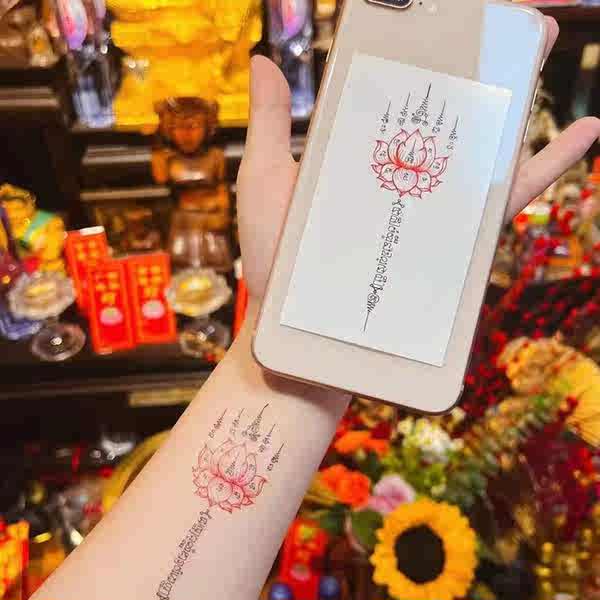 Hình Xăm Dán Bán Vĩnh Viễn Thái Lan Lâu Trôi Không Thể Rửa Sạch Chống Thấm Nước Lâu Trôi Không Phản Quang Cho Nam Và Nữ