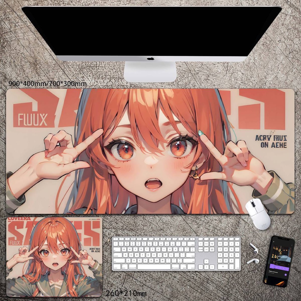 Đệm Lót Chuột Máy Tính Hình anime nagisa yiye shana Cỡ Lớn Dày Hai Chiều Tùy Chỉnh