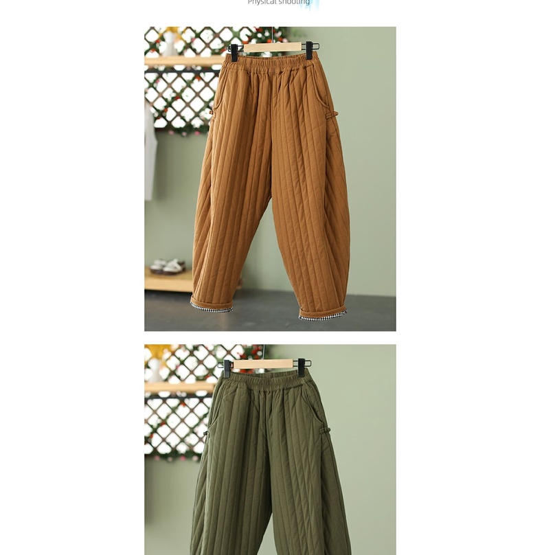 Quần cotton Dày Dặn Giữ Ấm Mùa Đông Phong Cách Mới Cho Nữ