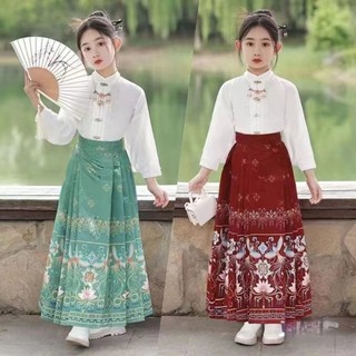 Bộ hán phục hóa trang phong cách cổ điển trung hoa mới cho bé gái