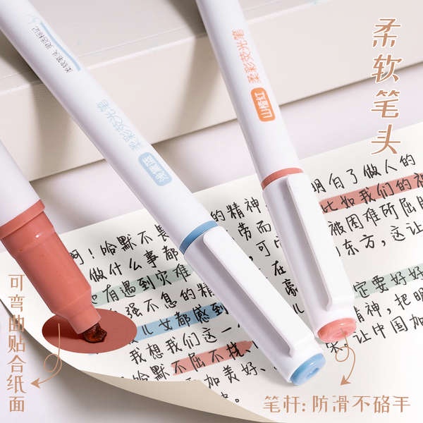 Deli Bộ Bút Đánh Dấu Vẽ Tay 6 Màu macaron Thông Dụng Cho Học Sinh / Văn Phòng