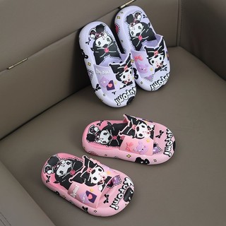 Kuromi Giày Sandal Trẻ Em Dép Bé Gái Công Chúa Tắm Trong Nhà Chống Trơn Trượt Đế Mềm Cha Mẹ-Con Sanrio Nhỏ Vừa Bé Gái 3.15