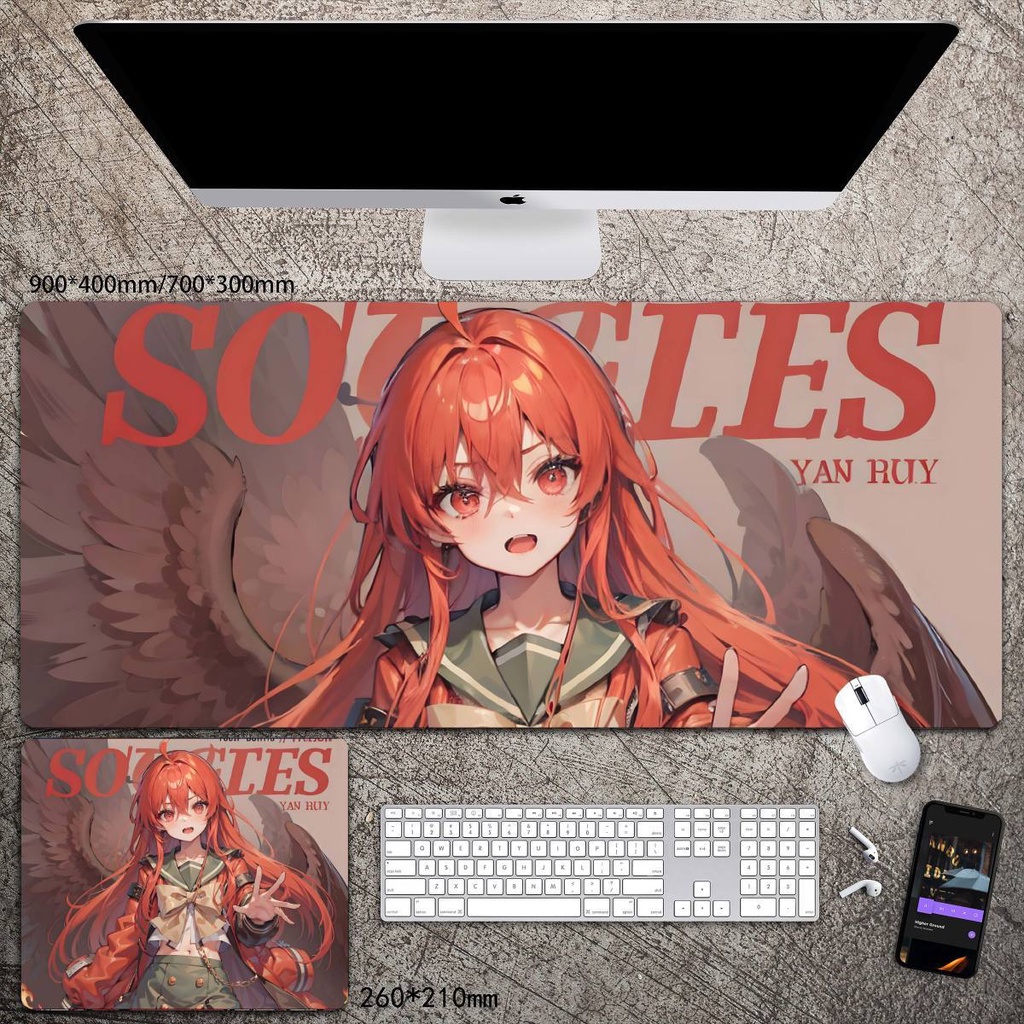 Đệm Lót Chuột Máy Tính Hình anime nagisa yiye shana Cỡ Lớn Dày Hai Chiều Tùy Chỉnh