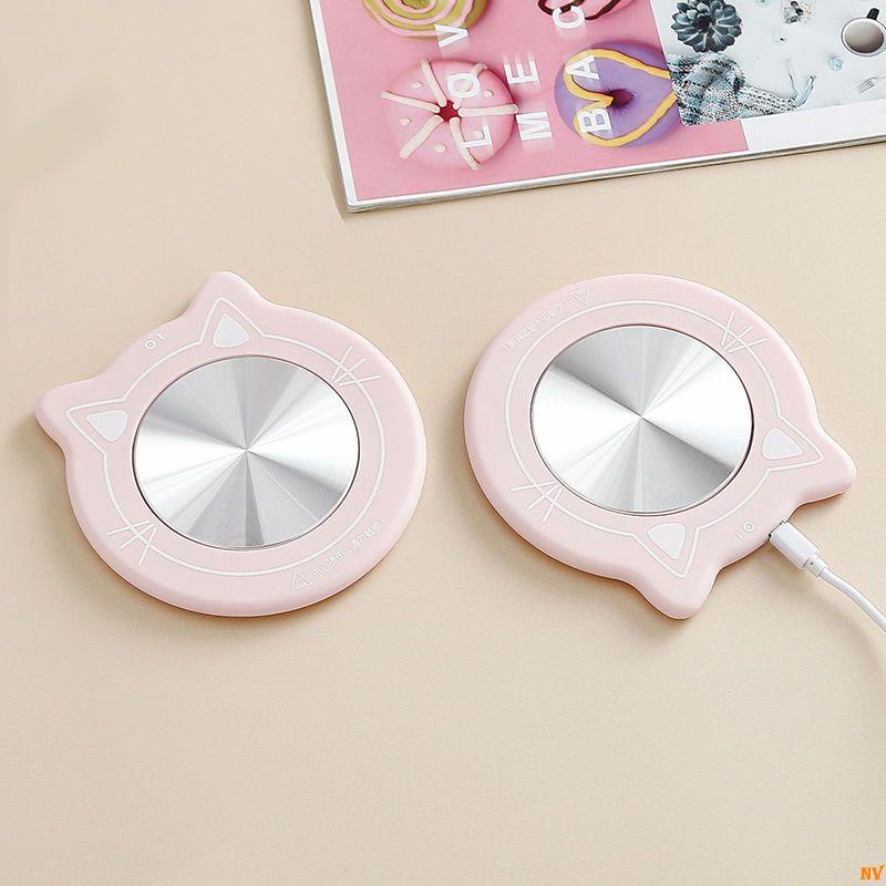 Cốc Giữ Nhiệt 55 Độ Hình Mèo Kèm Nắp Và Muỗng
