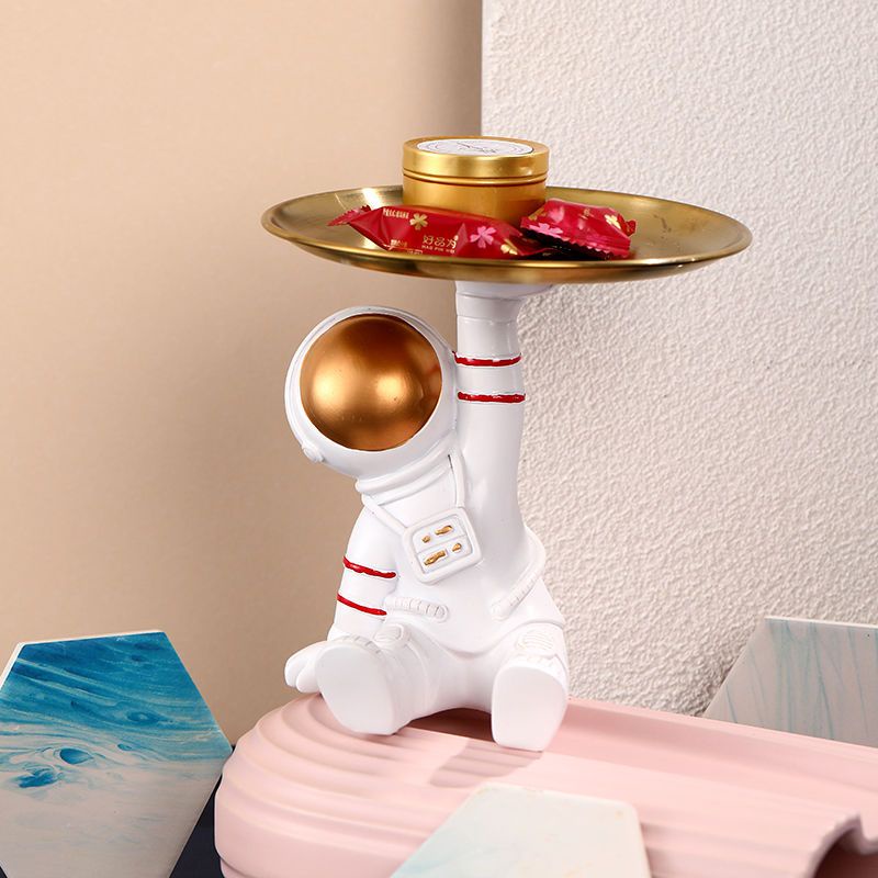 Hàng Có Sẵn Giao Hàng Nhanh Khay Đựng Đồ Trang Trí Phòng Khách Hình Phi Hành Gia Phong Cách Mới