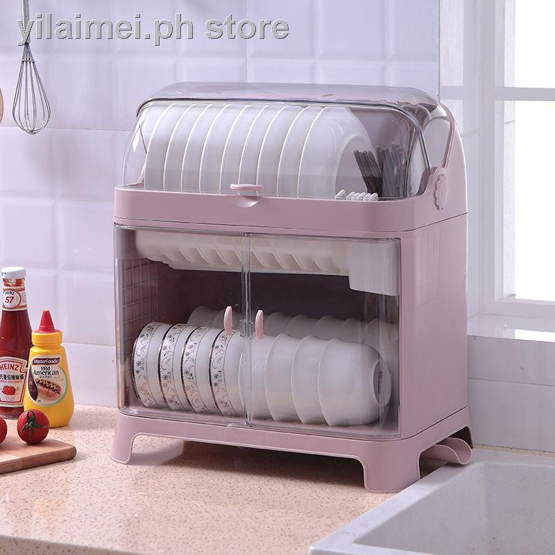 Hộp Đựng Chén Dĩa Bằng Nhựa Có Nắp Đậy Tiện Dụng Cho Nhà Bếp