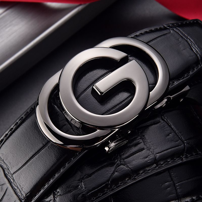 Thắt Lưng Da Bò Thật Khóa Tự Động Dễ Phối Đồ Thời Trang Cho Nam