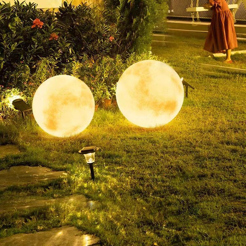 Đèn Trang Trí Sân Vườn Hình Mặt Trăng Sử Dụng Năng Lượng Mặt Trời