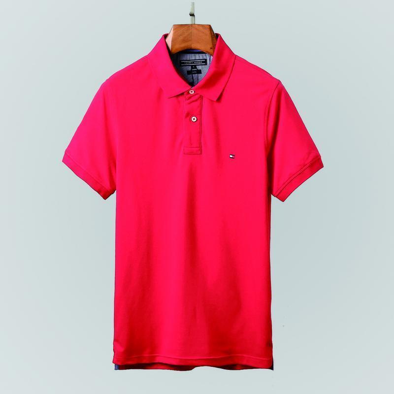 Tommy  Áo polo Mùa Hè 2023 Tay Ngắn Dáng Ôm Phong Cách Hàn Quốc Hợp Thời Trang Cho Nam