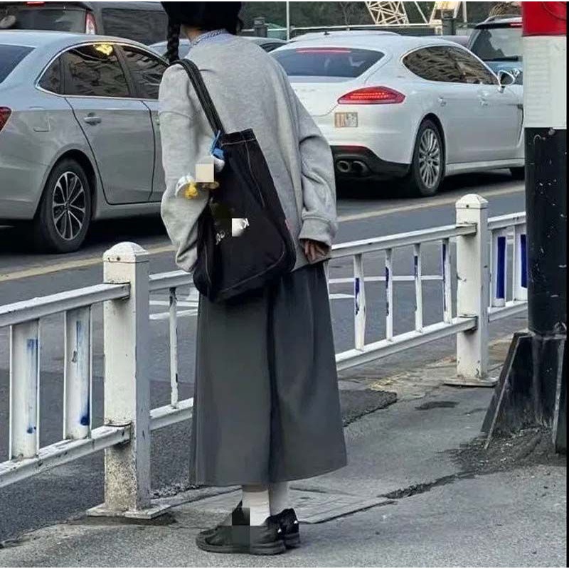 Chân Váy Xếp Ly Dáng Chữ a Lưng Cao Vừa Vặn Màu Xám Phong Cách Nhật Bản Thời Trang Mùa Thu Dành Cho Bạn Nữ