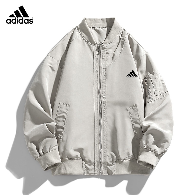 Áo Khoác Bóng Chày Adidas Cổ Đứng Dáng Rộng Chống Gió Thời Trang Cho Nam (2399)