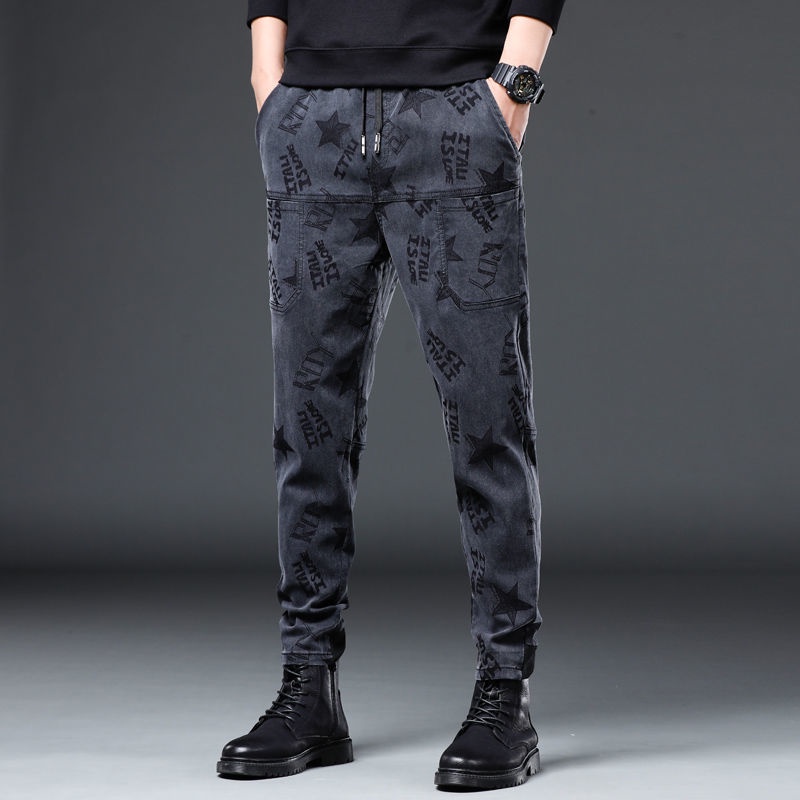 Quần Dài Họa Tiết Rằn Ri Phối Nhiều Túi Thời Trang Xuân Thu Cho Nam