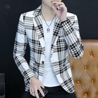 O kho c d ng m th / trang xu hướng áo khoác vest kẻ sọc ôm dáng thời trang mới cho nam