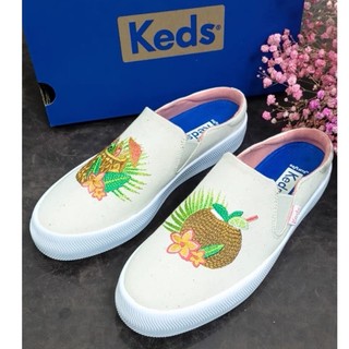 Khuyến Mãi Chính Hãng 2023 keds Giày Vải canvas Màu Trắng Cổ Điển Thoải Mái Thời Trang Thường Ngày Cho Nữ
