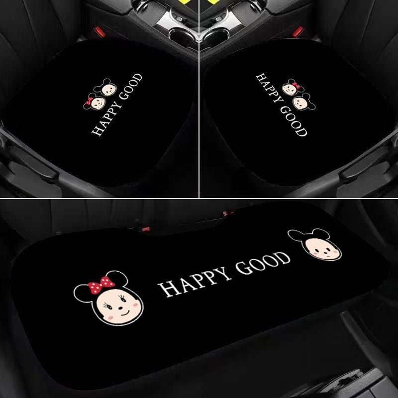 Đệm Lót Ghế Ngồi Xe Hơi Họa Tiết Hoạt Hình Dễ Thương