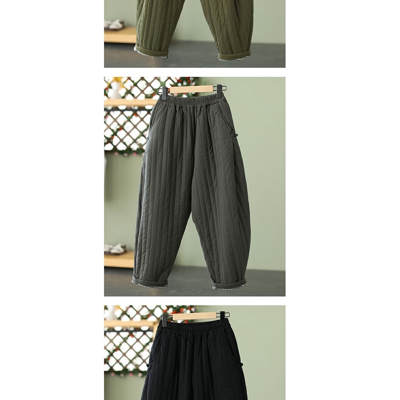 Quần cotton Dày Dặn Giữ Ấm Mùa Đông Phong Cách Mới Cho Nữ