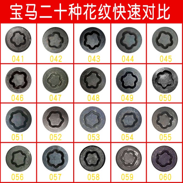 Ốc Vít Chống Trộm Chất Lượng Cao Cho Xe Hơi bmw x1x3x5x6 12 36 7 5 series