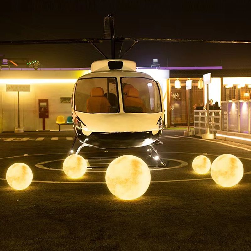 Đèn Trang Trí Sân Vườn Hình Mặt Trăng Sử Dụng Năng Lượng Mặt Trời