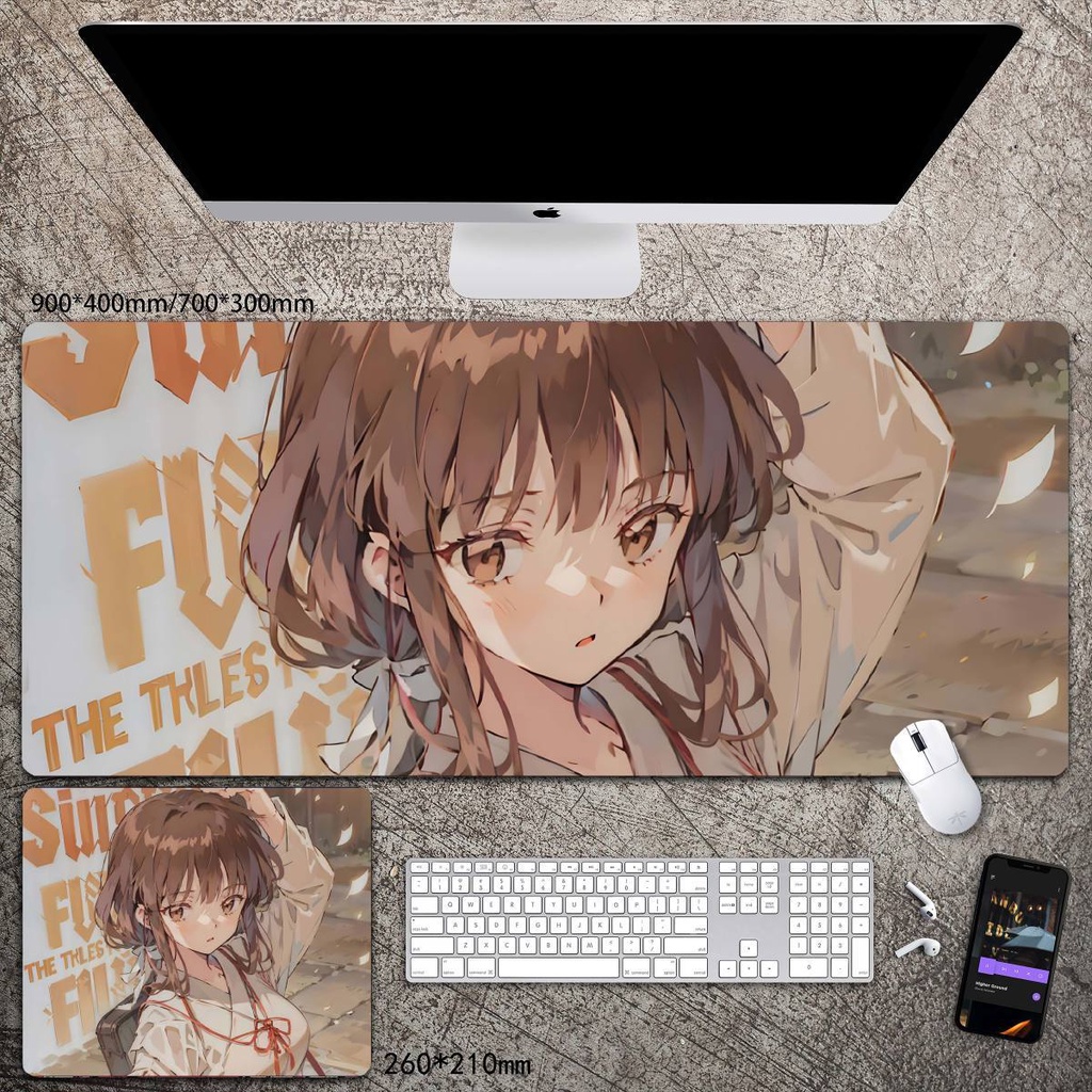 Đệm Lót Chuột Máy Tính Hình anime nagisa yiye shana Cỡ Lớn Dày Hai Chiều Tùy Chỉnh