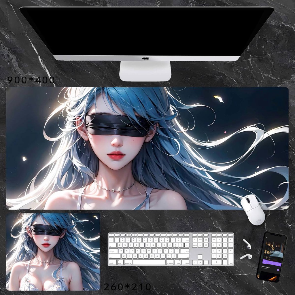 Tấm Lót Chuột Và Bàn Phím Chơi Game Dày Dặn Họa Tiết Hoạt Hình anime Dành Cho Nam Nữ