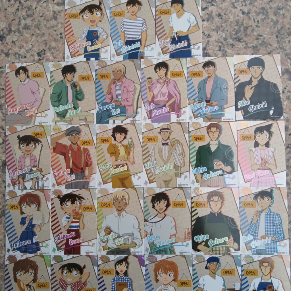 Bộ Sưu Tập Thẻ Bài haihara ai conan Phiên Bản Thám Tử Lừng Danh conan Conchi kudo shinichi xiao A kidd