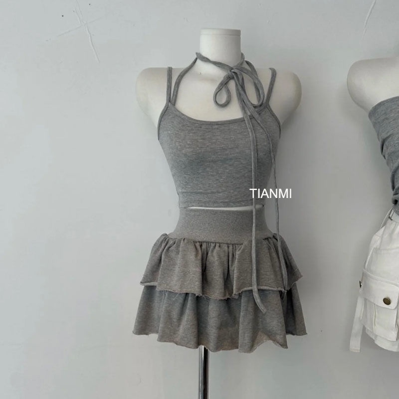 Bộ Áo cardigan Dệt Kim + Chân Váy + Áo Khoác cardigan Phong Cách Hàn Quốc Thời Trang Mùa Thu Hàng Mới 2023