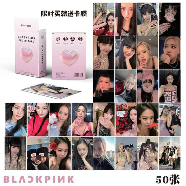 lomo card blackpink card blackpink off Mực in blackpink Thẻ Lomo Lisa Jennie Hoa hồng