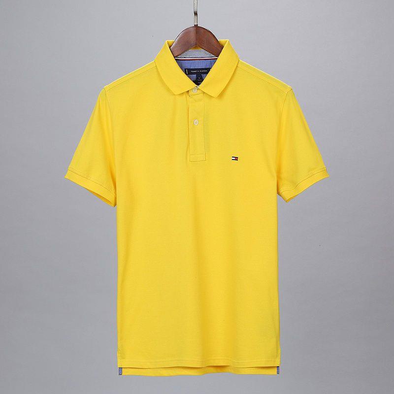 Tommy  Áo polo Mùa Hè 2023 Tay Ngắn Dáng Ôm Phong Cách Hàn Quốc Hợp Thời Trang Cho Nam