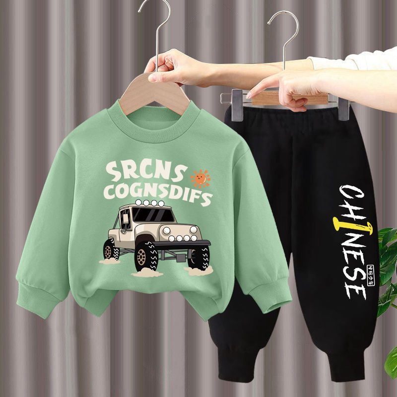 Bộ Đồ Thể Thao Dài Tay Phong Cách Hàn Quốc Thời Trang Mùa Thu Mới 2022 Dành Cho Bé Trai