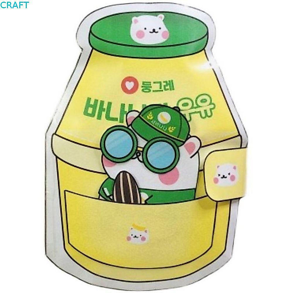 CRAFT Hamster Banana Milk Quiet Book, Beanie Book Material Pack Sticker Banana Milk Quiet Book, Funn