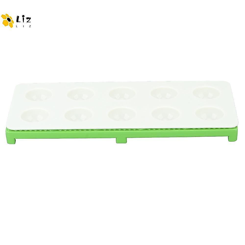 LIZMOMO Ravioli Maker Press, Hợp Kim Nhôm ABS Xanh Bạc Ravioli Khuôn, Bền Thực Tế 10 Lỗ Hiệu Quả Rav