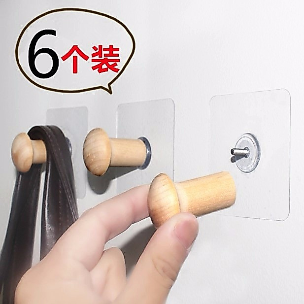 New product adhesive hook for solid wood doors, wall-mounted hook12y Creative wall-mounted coat rack