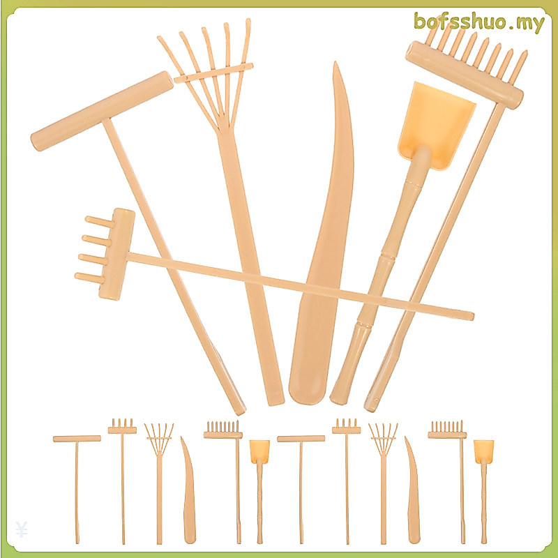 Dụng cụ Sand Zen Garden Mini Roof Leaf Rake 3 Bộ bofshao