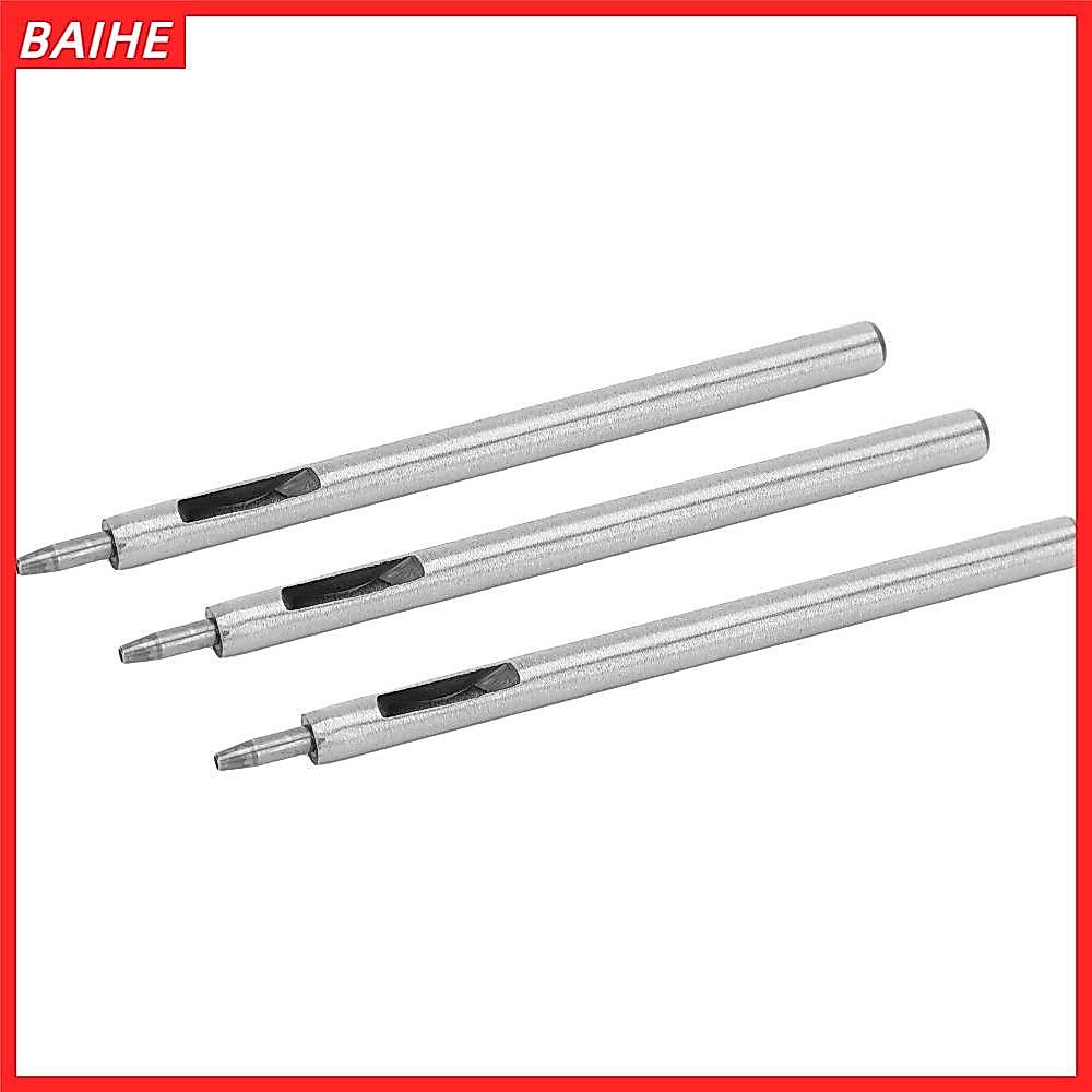 BAIHE 3 lỗ tròn, Kích thước lỗ 1,5mm Grommet Snap Rivet Setter Da lỗ đục lỗ, Thiết kế tròn rỗng Máy 