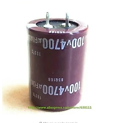 5 CÁI 100V 4700uf Tụ điện phân xuyên tâm 4700UF 100V 35x50mm