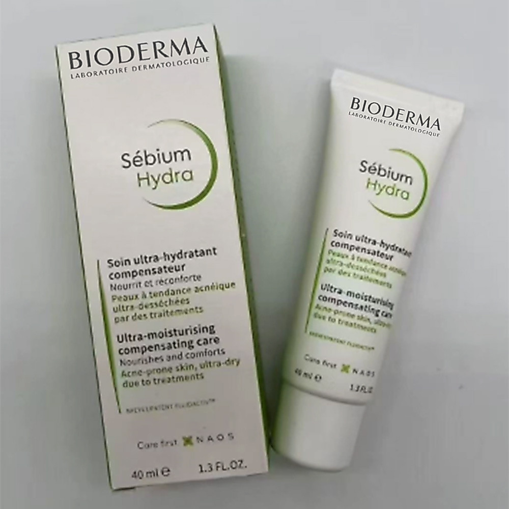 Bioderma Sebium Hydra | 40ml, Ultra‑Moisturising Compensating Care, Hydrate Acne‑Prone Skin After Tr