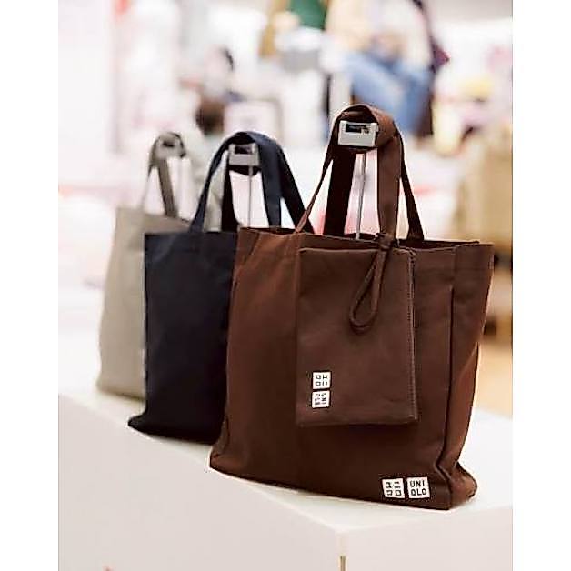 Túi vải lớn có màu nâu nhỏ UNIQLO CENTRAL PARK Shop Quà tặng kỷ niệm khai trương