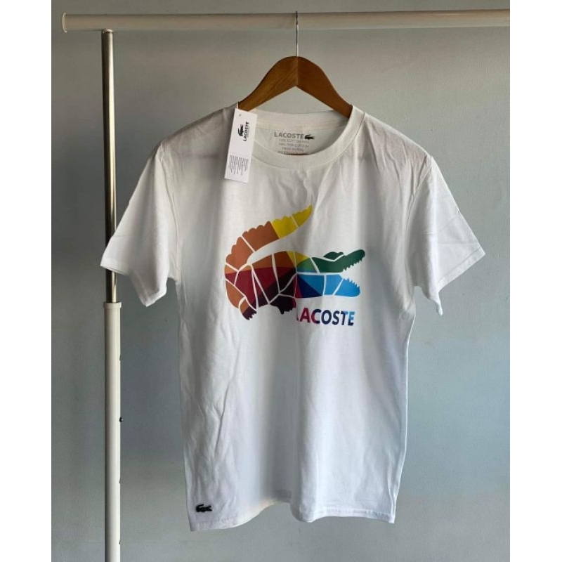 La co Áo Thun cotton In Hình Cá Sấu Cổ Điển + Thẻ tag Cho Cặp Đôi