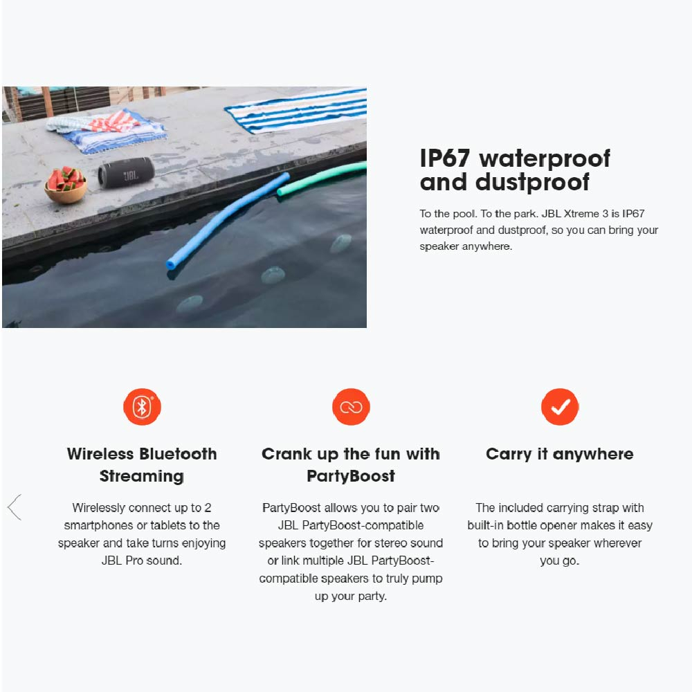 Jbl xtreme 3 loa ngoài chống nước bluetooth không dây di động