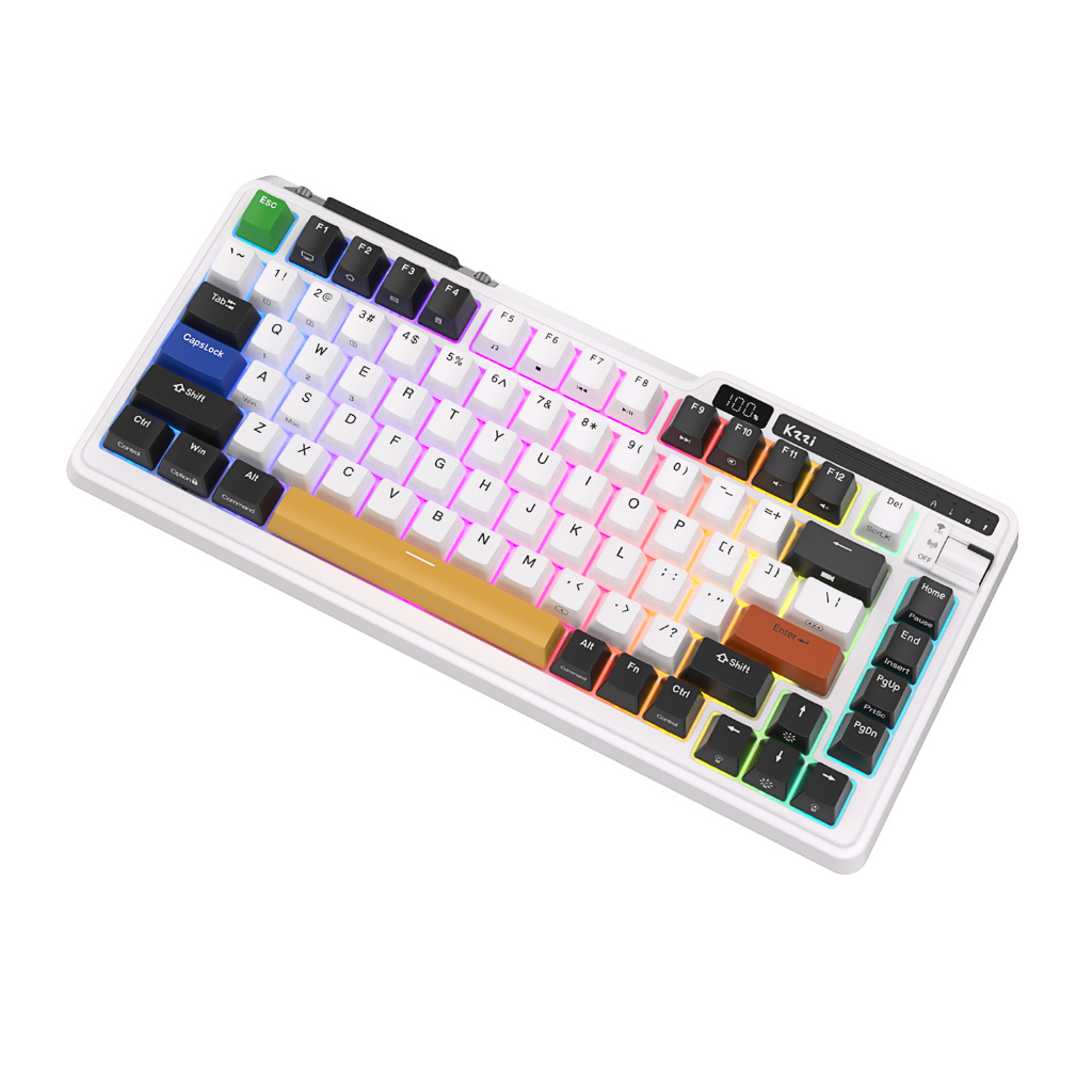Kzzi Bộ Bàn Phím Cơ Không Dây k75 pro 80% Chuyên Dụng Cho game Thủ
